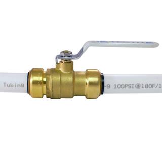 Tectite 34 in. Brass Push-to-Connect Ball Valve FSBBV34