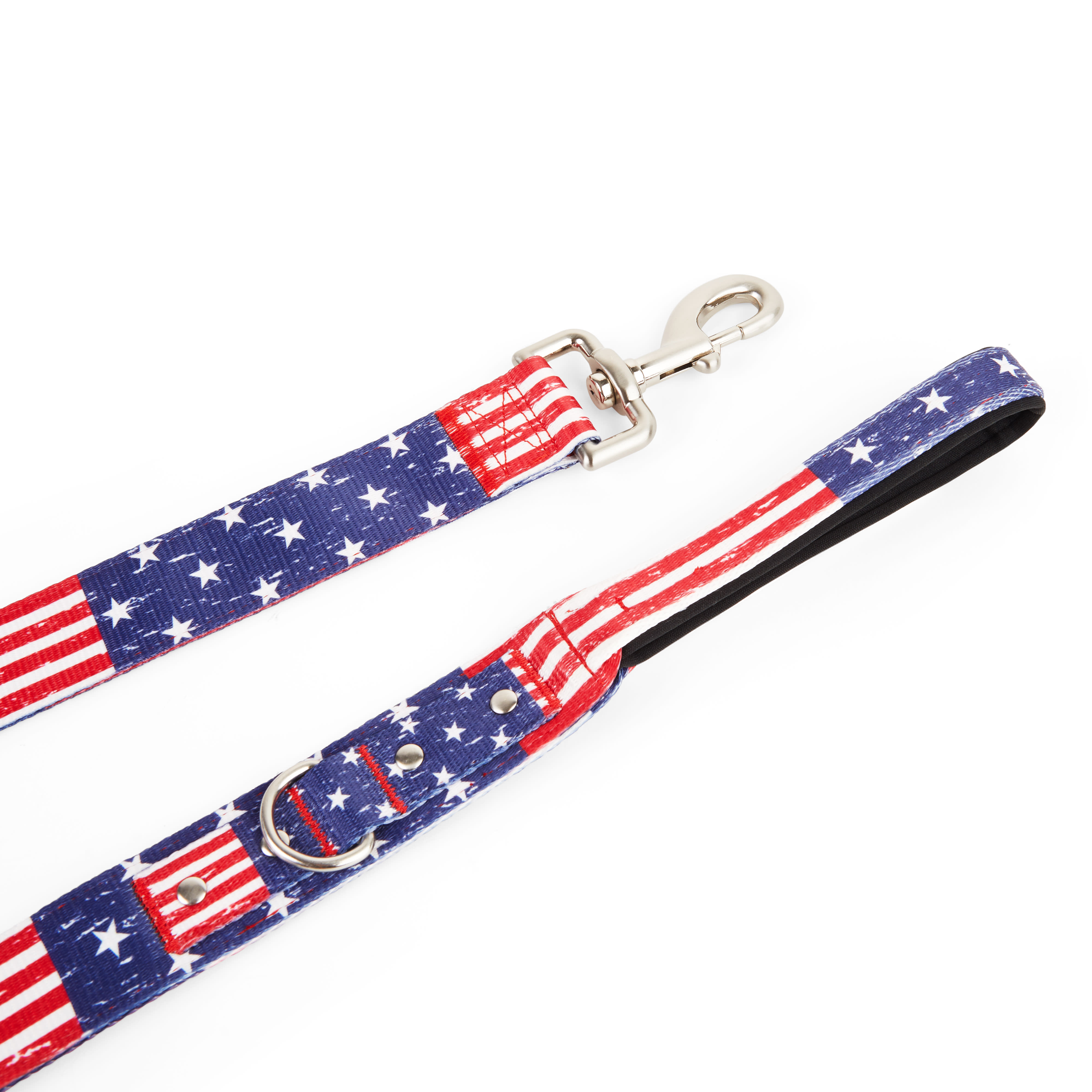 YOULY Big Dog American Flag Print Dog Leash， 4 ft.