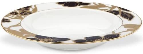 Lenox Minstrel Gold Pasta/Rim Soup Bowl， White/Brown， 12 oz