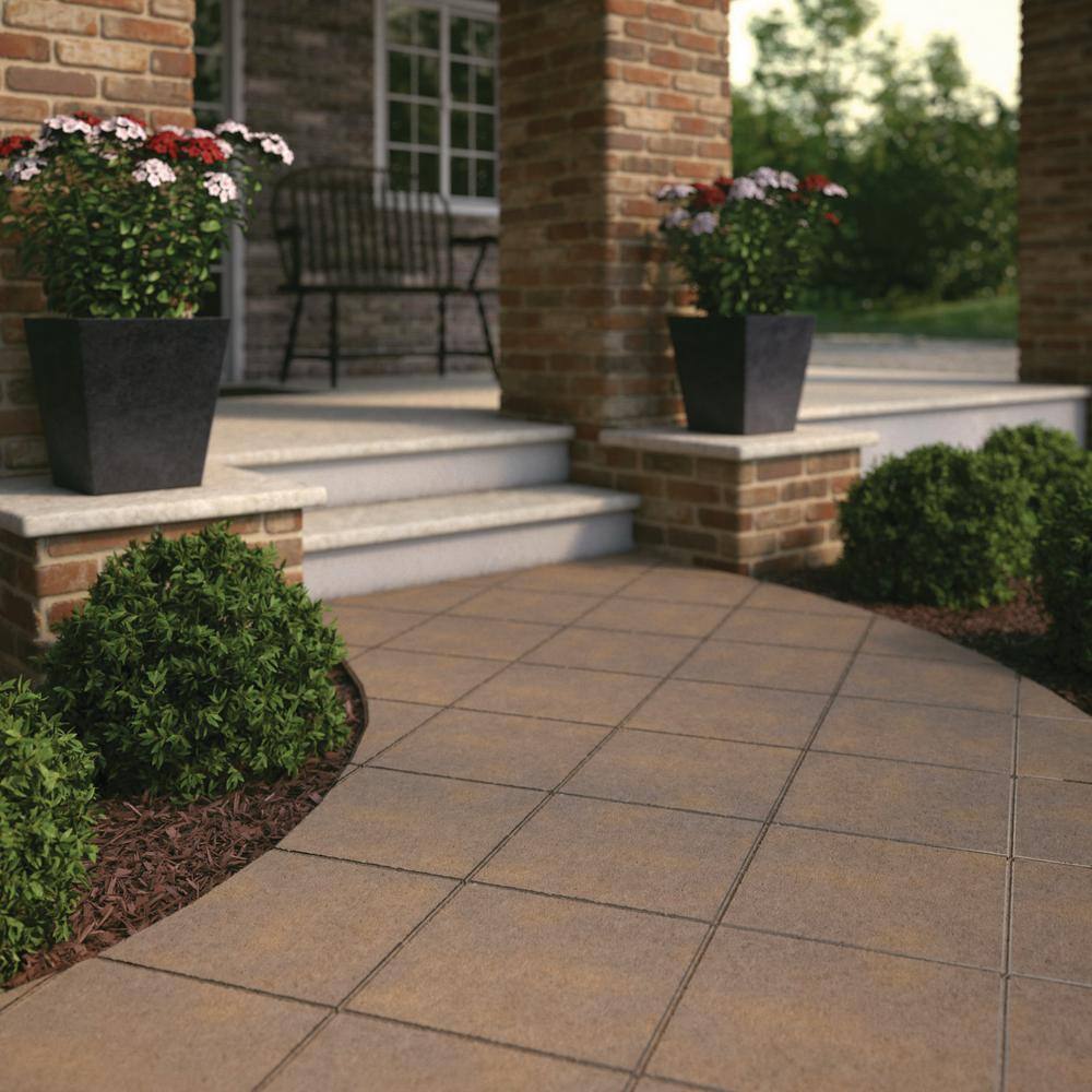 Pavestone 12 in. x 12 in. x 1.5 in. 3-Tone Brown Square Concrete Step Stone (168-Pieces168 sq. ft.Pallet) 71217