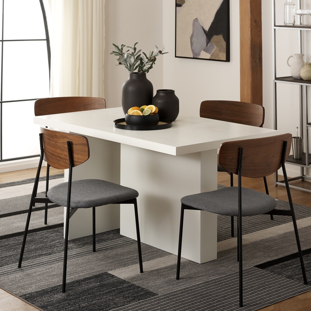 SAFAVIEH Assana Modern Rectangular Dining Table   53.9 in. W x 31.5 in. D x 30 in. H