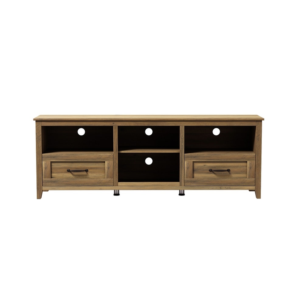 70.08 Inch TV Stand with 2 Drawers and 4 Storage Compartment