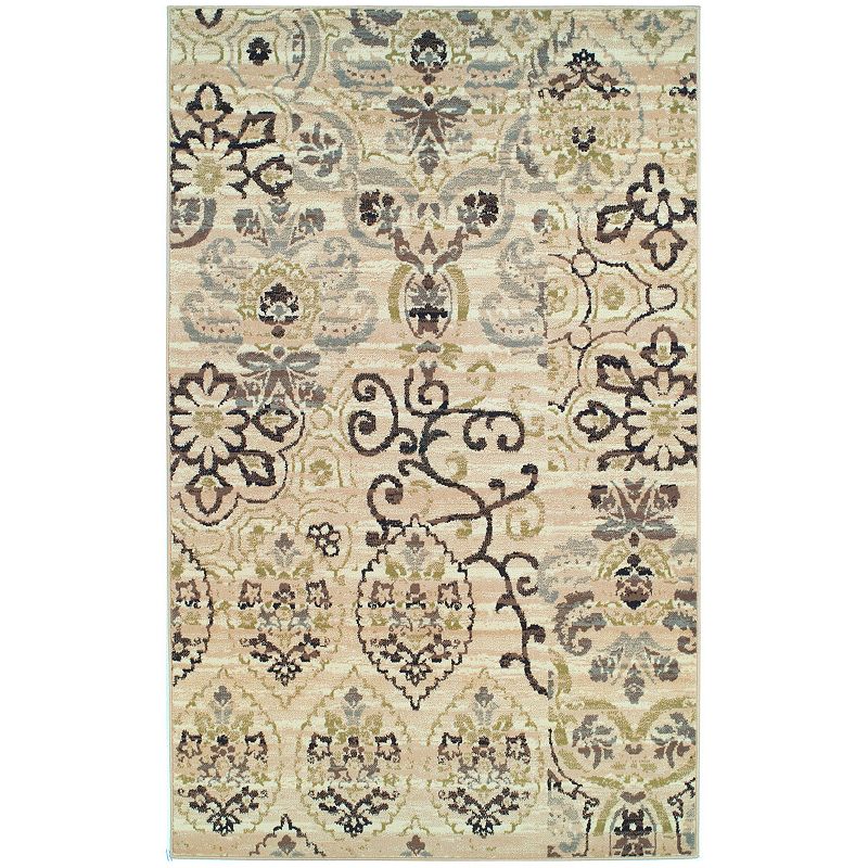 SUPERIOR Caldwell Modern Floral Damask Indoor Area Rug