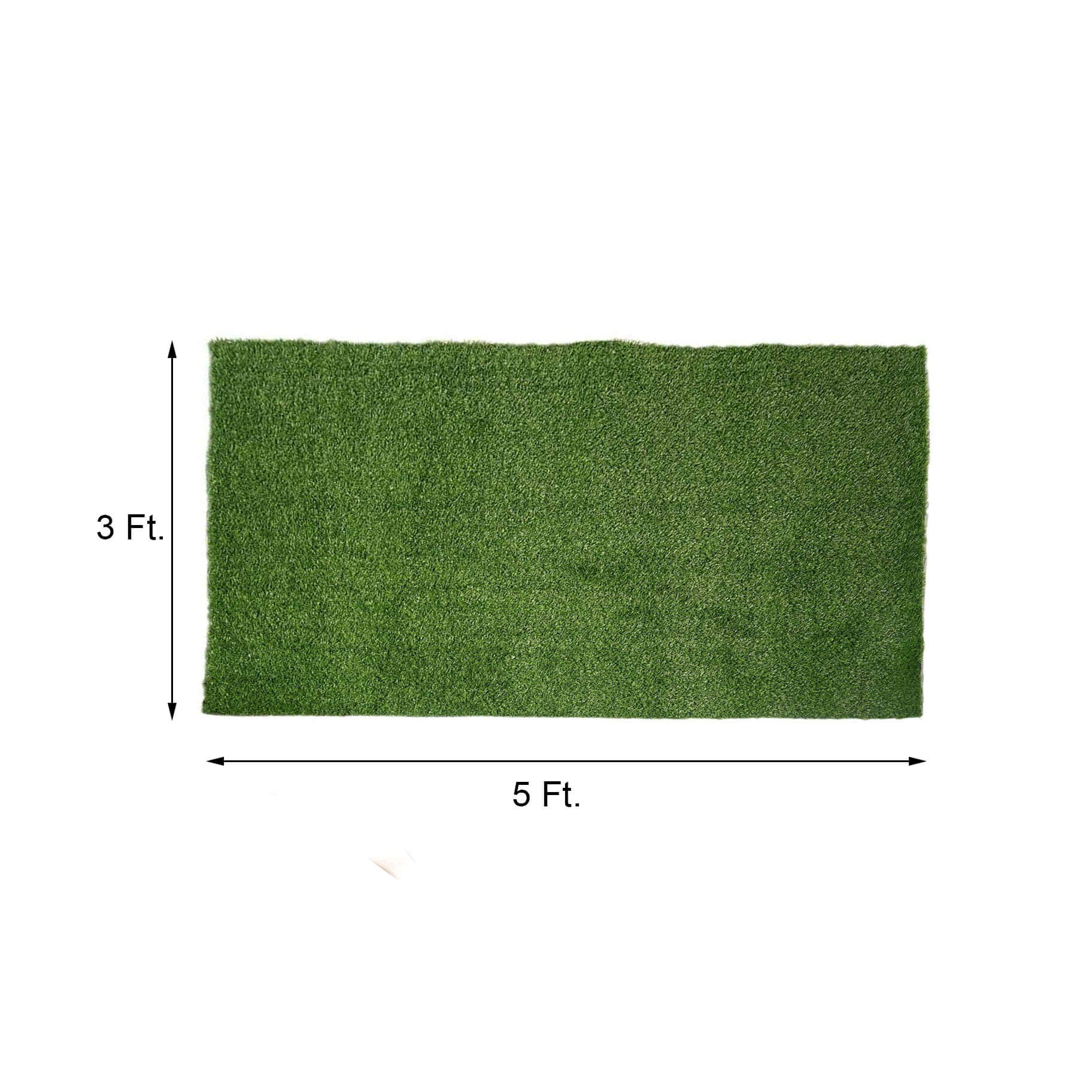 Green Artificial Grass Carpet Rug Indoor Outdoor Synthetic Garden Mat Landscape Turf Lawn 5ftx3ft