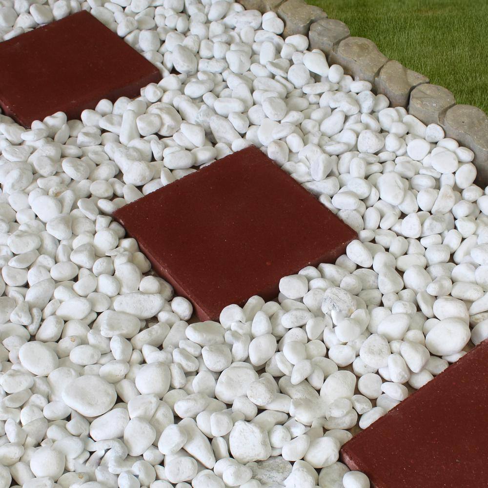Rain Forest 2 in. to 3 in. 30 lb. Large Snow White Pebbles RFSWP3-30
