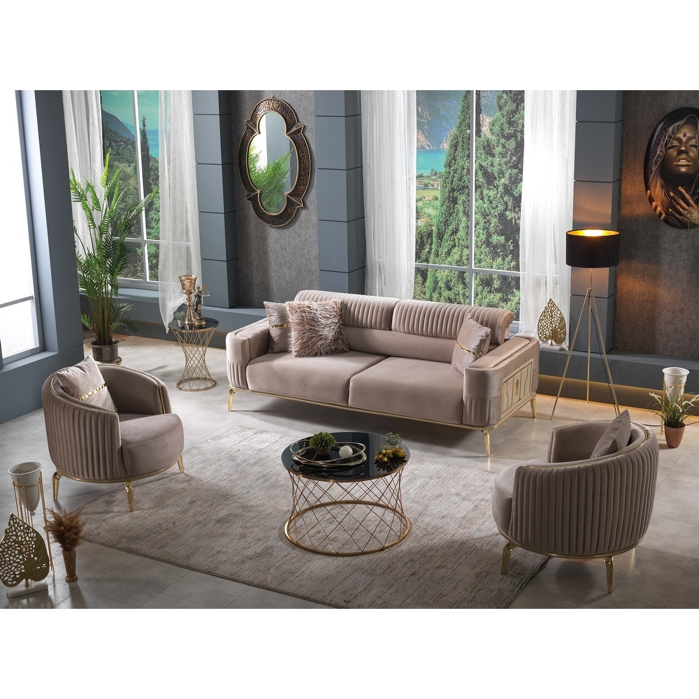 Ares 2 Pieces Living Room Set 1 Sofa 1 Chair