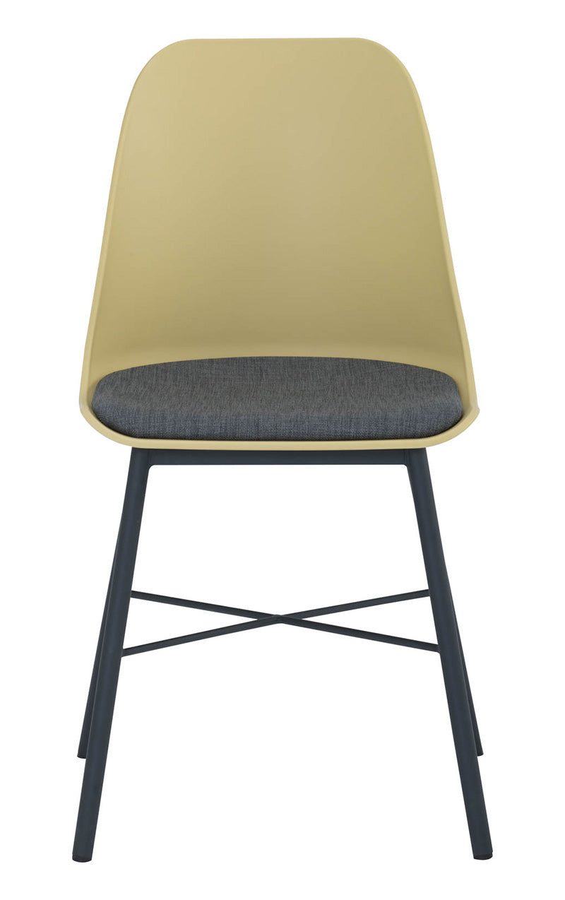 LAXMI Dining Chair - Dusty Yellow & Black