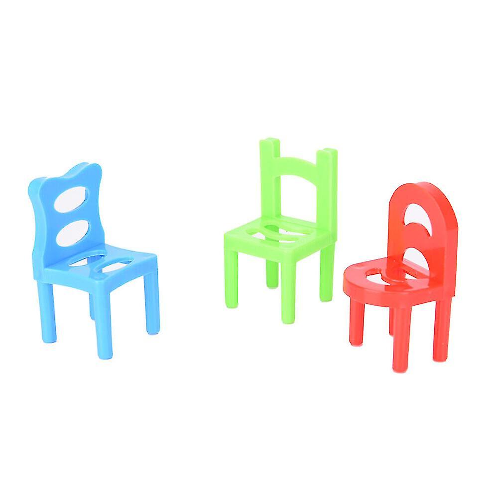 18pcs Balance Chairs Game Stacking Puzzle Toys Kids Educational Desktop Games