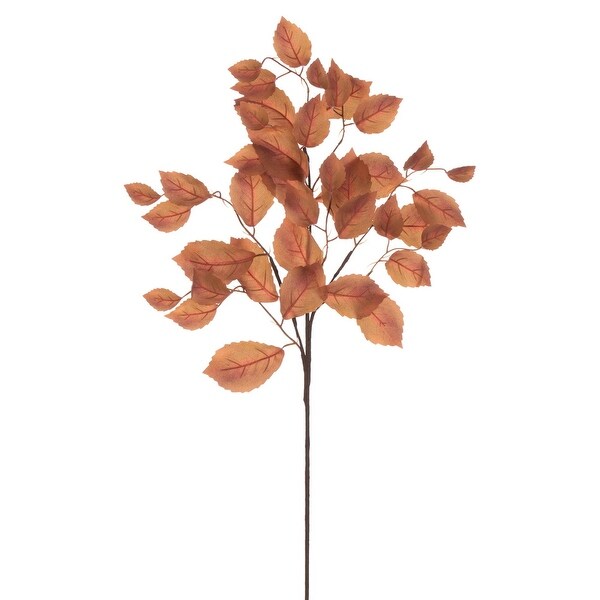 Vickerman 32 Autumn Orange Artificial Leaf Spray，3 per bag.