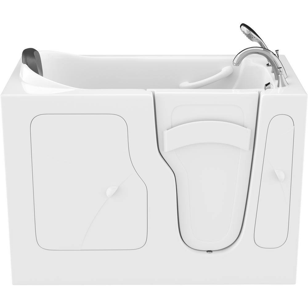 Universal Tubs Safe Premier 52.7 in. x 60 in. x 28 in. Right Drain Walk-In Non-Whirlpool Bathtub in White HD2853RWS-CP