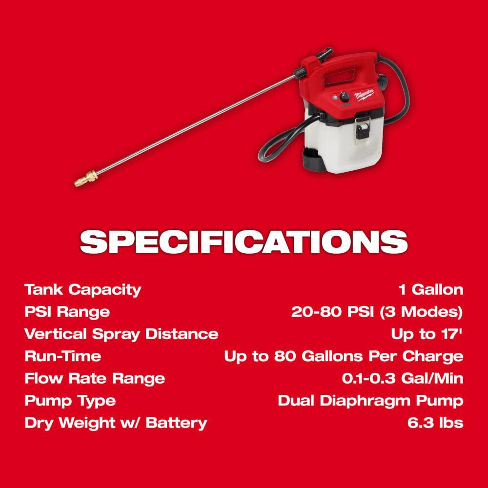 Milwaukee M12 1 Gallon Handheld Sprayer Kit 2528-21G1 from Milwaukee