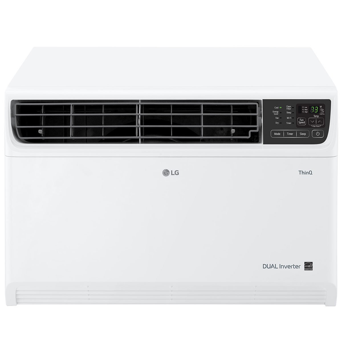 LG 12，000 BTU 115 V White DUAL Inverter Smart Wi-Fi Window Air Conditioner