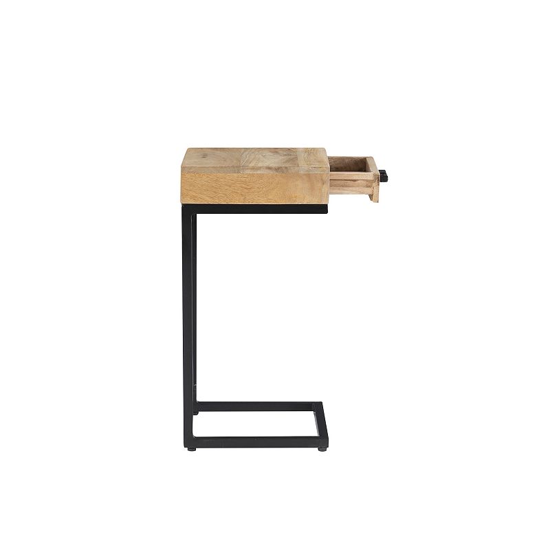 Linon Cammie C Shaped Side Table