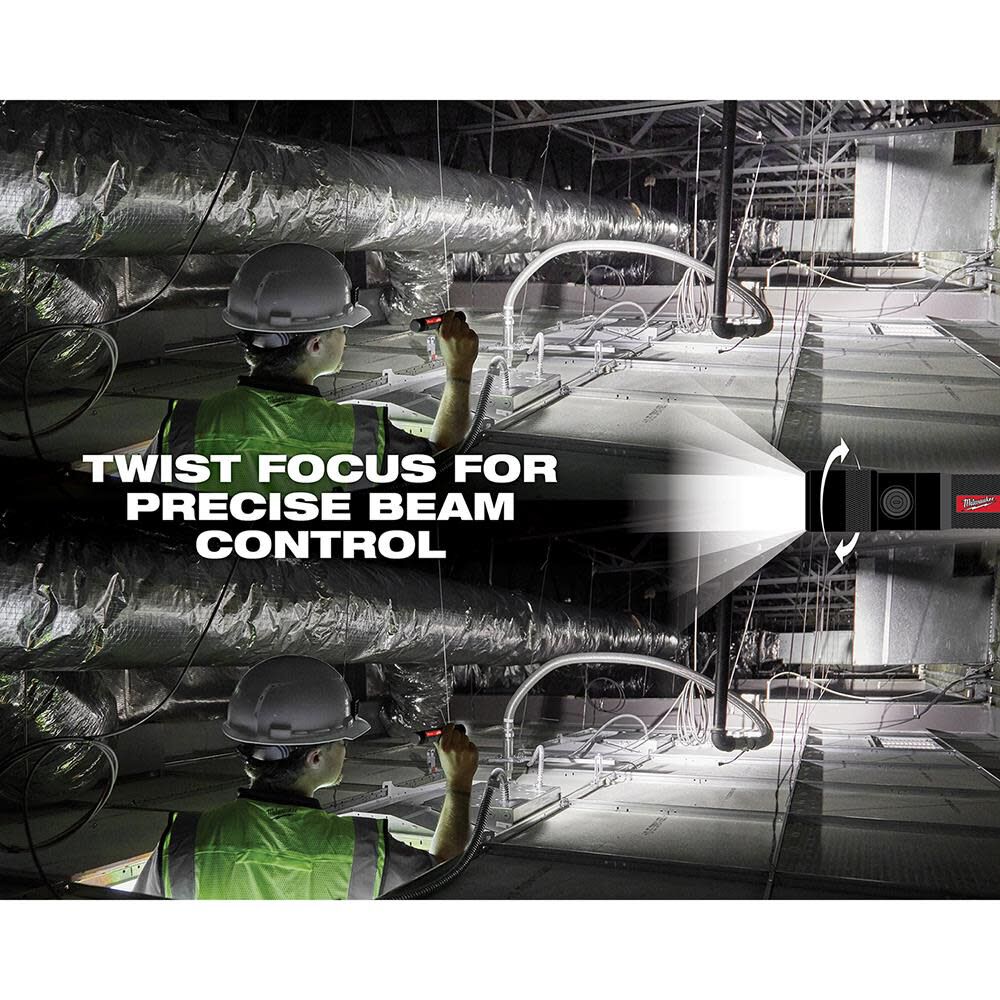 MW USB Rechargeable 1100L Twist Focus Flashlight 2161-21 from MW