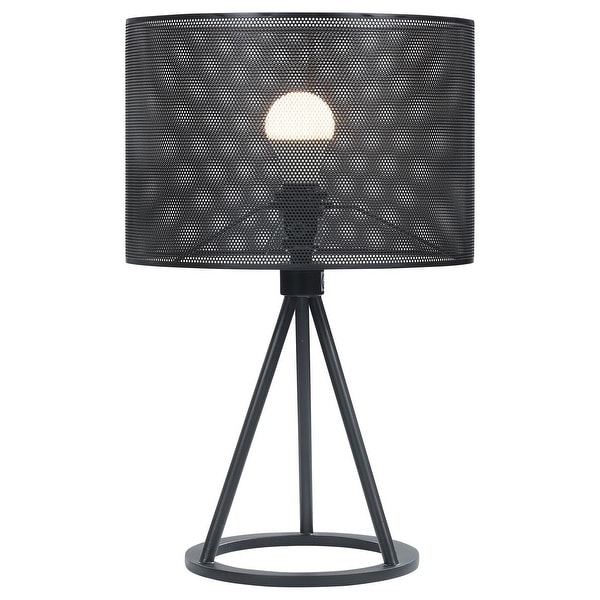 Coaster Furniture Chapin Black Metal Mesh Shade Table Lamp - 12.00W x 12.00D X 19.00H