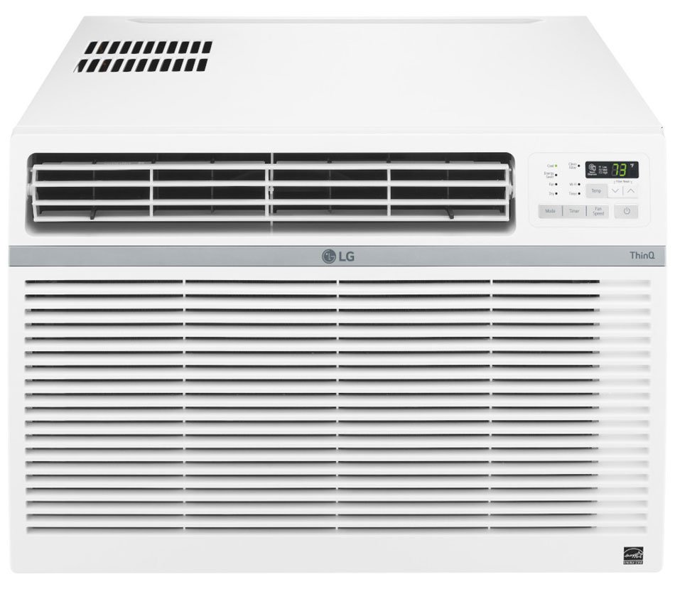 LG 24，500 BTU 10.3 EER 230/208 V White Smart Wi-Fi Window Air Conditioner