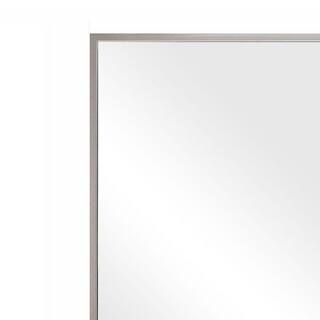 Glacier Bay 22 in. W x 28 in. H Framed Rectangular Bathroom Vanity Mirror in Brush Nickel HDE00495