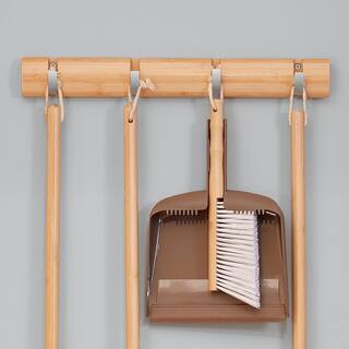 HARPER Live.Love.Clean. Bamboo 4-Hook Broom and Mop Holder 37501600