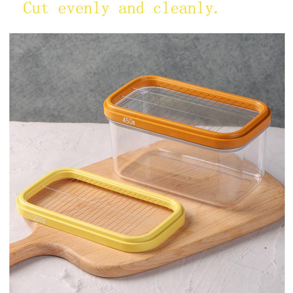 2 Kinds Of Butter Dish With Lid And Slicer Butter Container Container Double Layer