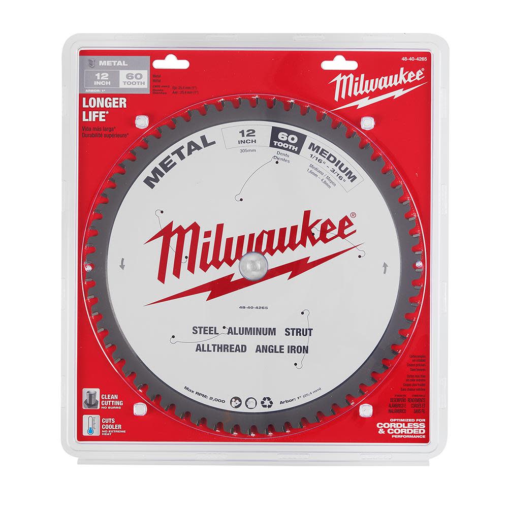 12 in. Metal Cutting Circular Saw Blade ;