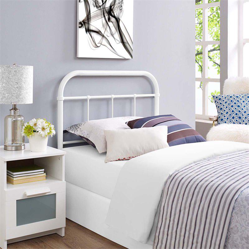 Modway Serena Twin Steel Headboard， White