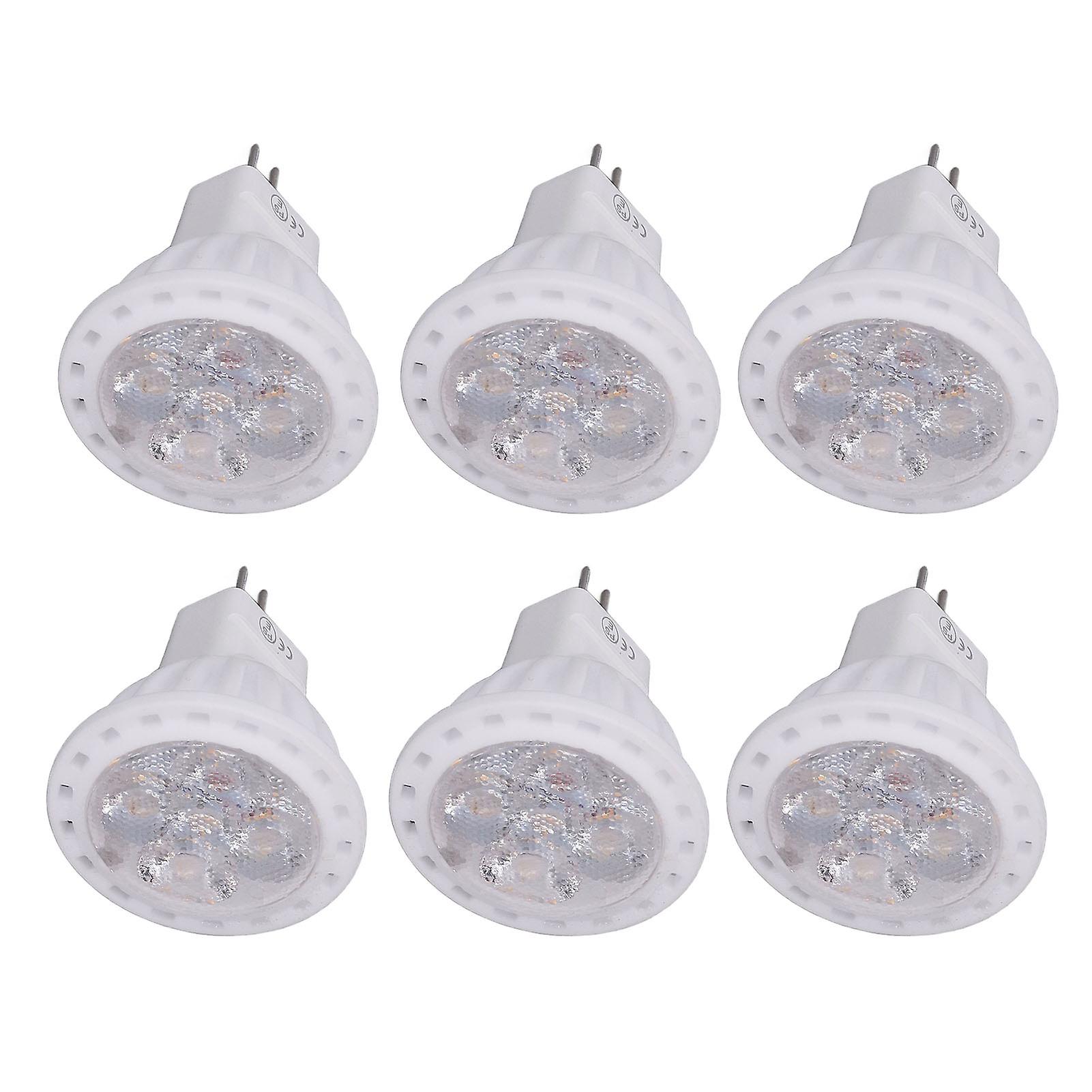 6pcs 360LM LED Light Bulbs MR11 4W 12V Spot Light Bulbs with GU4 Bi Pin Base for Home Hotel Warm Light 3000K