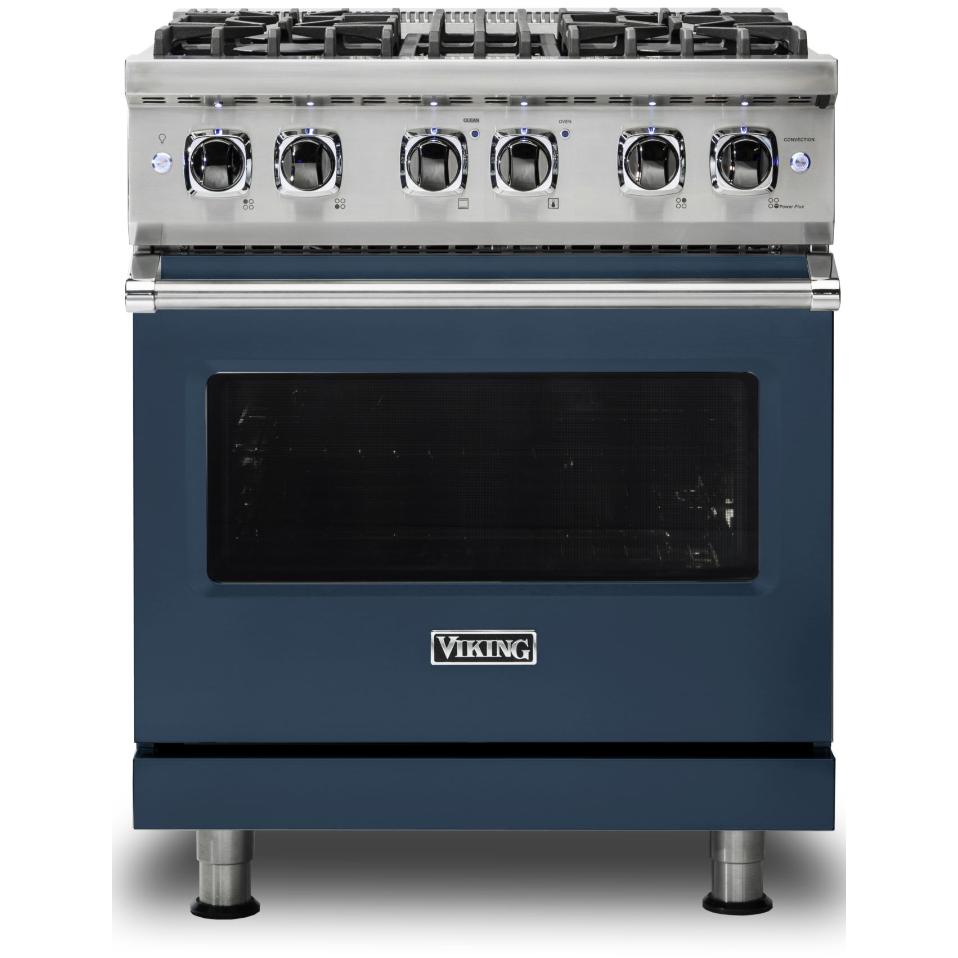 Viking 30-inch Freestanding Dual-Fuel Range with VariSimmer CVDR530-4BSBLP