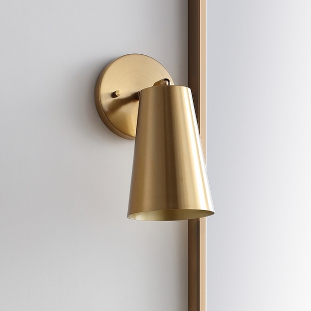 Leonardo Wall Sconce Brass Gold Safavieh