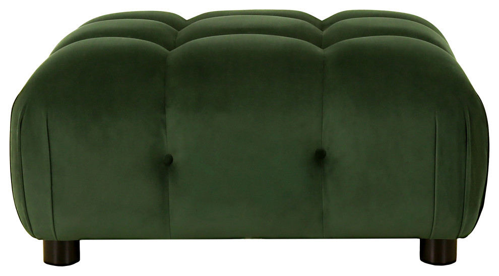 Kildare Velvet 3 Seater Modular Tufted Sectional   Contemporary   Sectional Sofas   by GDFStudio  Houzz