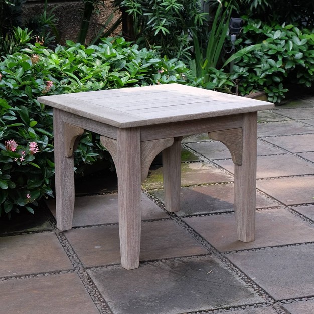 Caterina Teak Patio Side Table Cambridge Casual