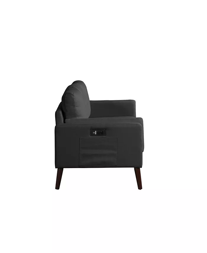 Lifestyle Solutions Nate Sofa with Power and USB Ports