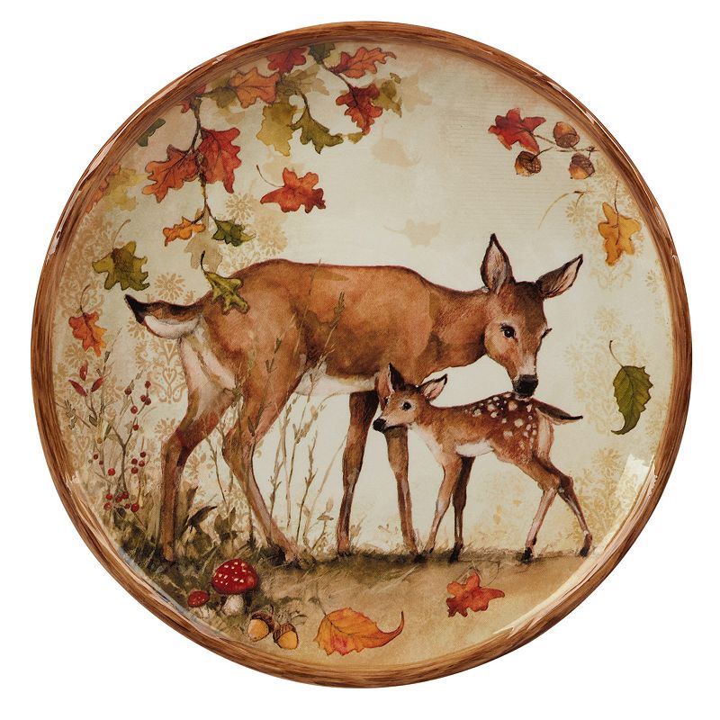 Certified International Pine Forest 4-pc. Dessert Plate Set