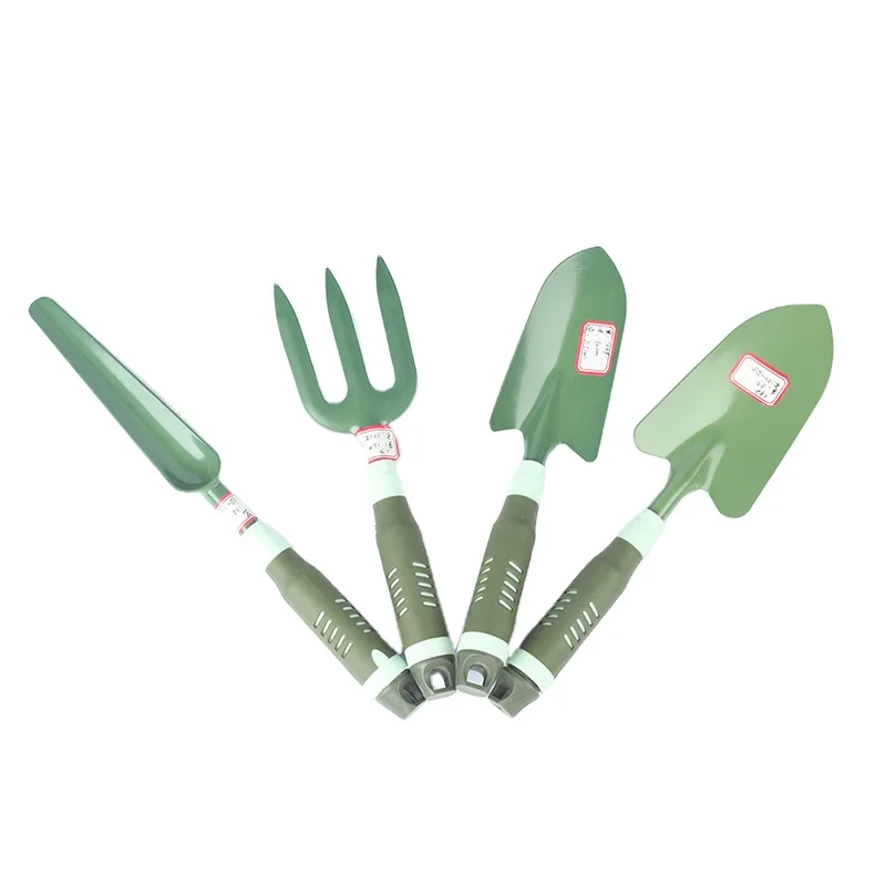 Army Green Shank  Over Hand Garden Tools Shovel Rake Children Floral Garden Tool Set