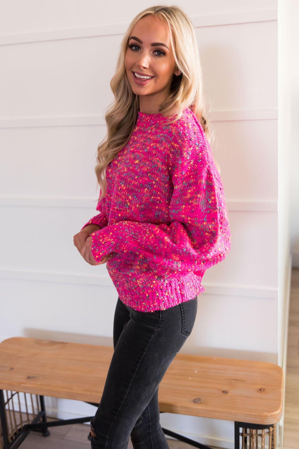 Colorful Outlook Modest Sweater