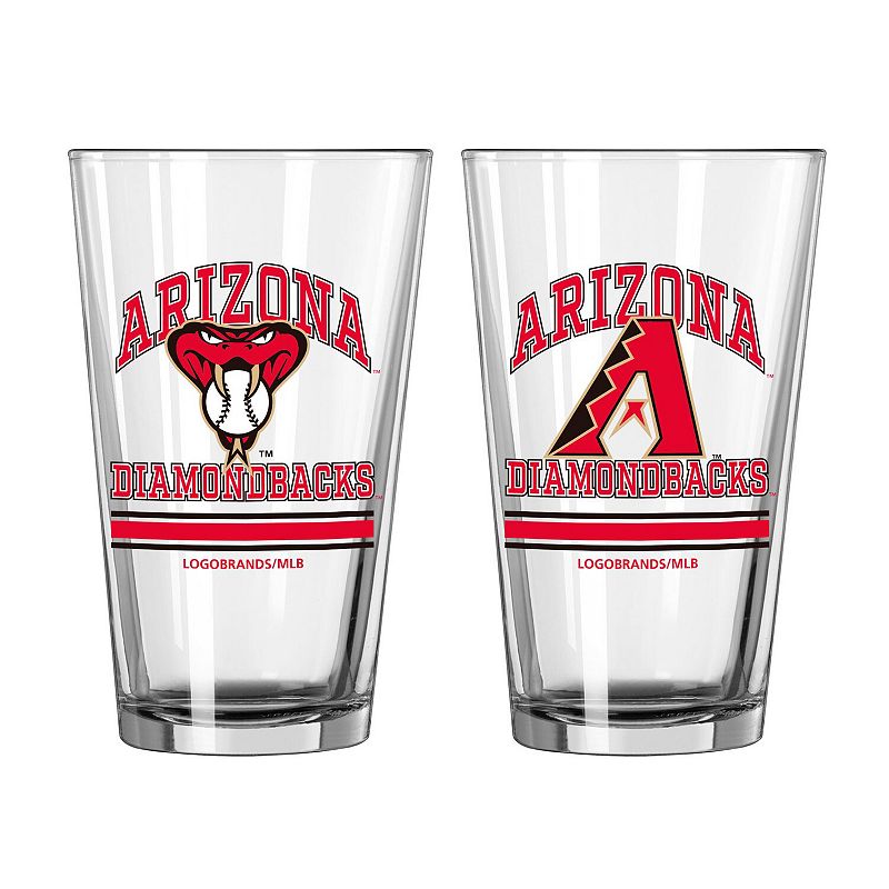 Arizona Diamondbacks 16oz. Pint Glass Two Pack