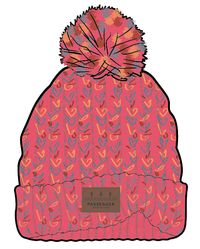 Crest Bobble Hat - Pink