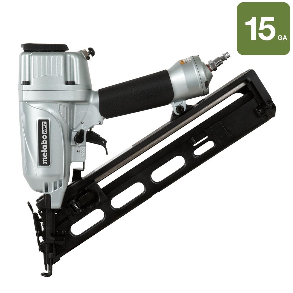 2-1/2 In. 15-Gauge Angled Finish Nailer with Air Duster ;