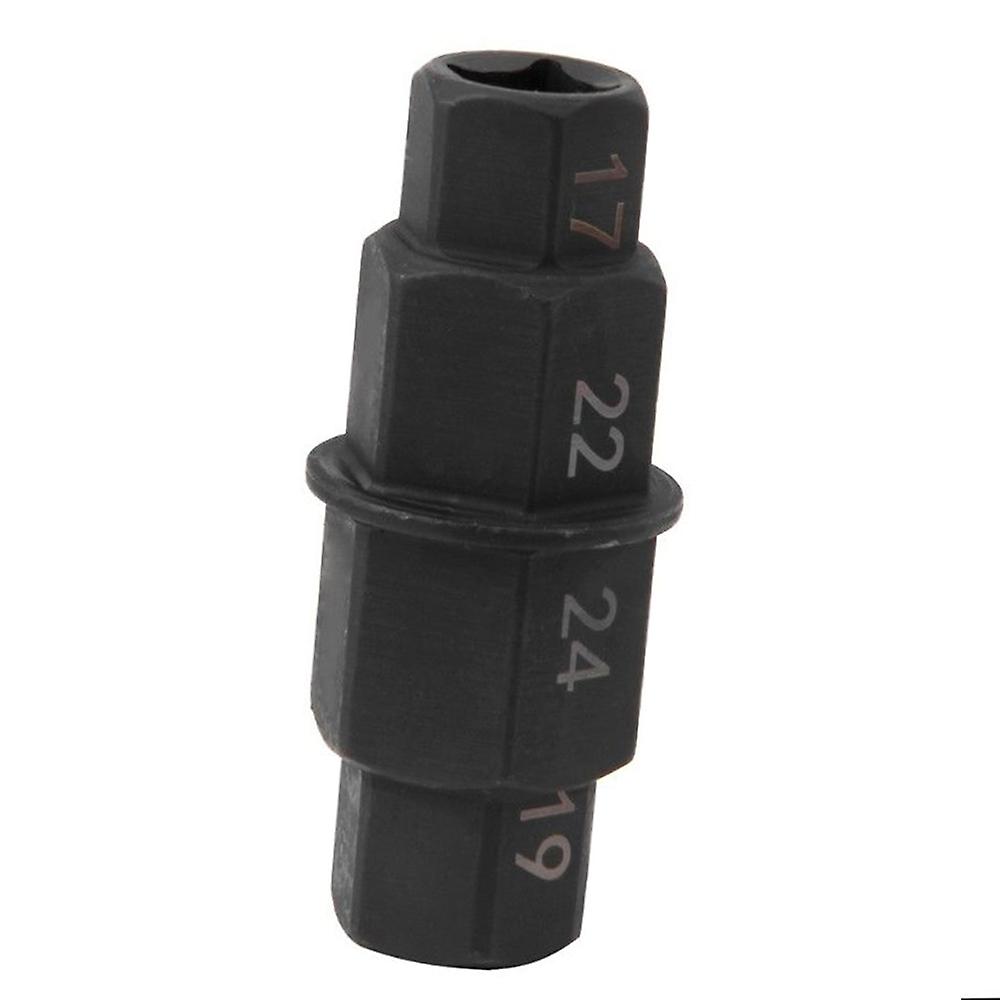 Black Motorcycles Hex Axle Tool 17mm 19mm 22mm 24mm Axle Hex Allen Spindle Driver Spindle Socket Adapter