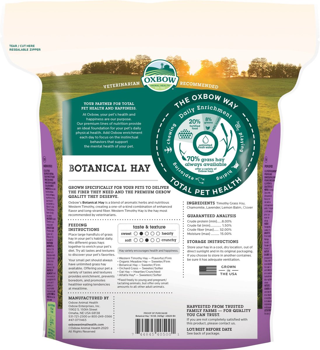 Oxbow Botanical Hay Small Animal Food