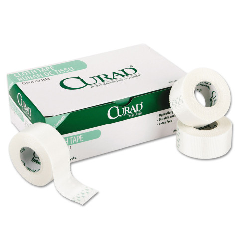 Curad First Aid Cloth Silk Tape， Heavy-Duty， Acrylic/Silk， 1