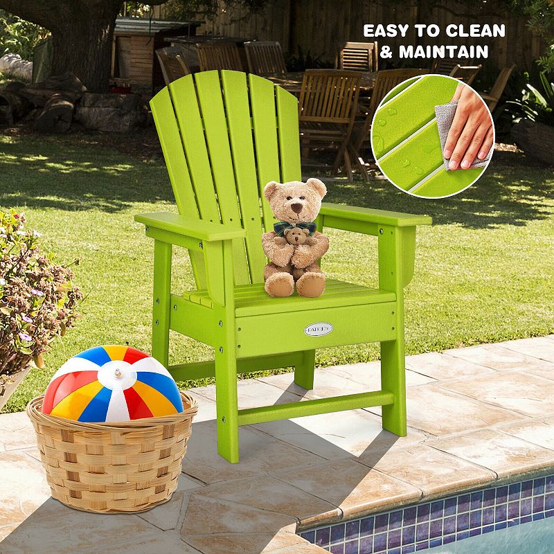 Patio Kids' Adirondack Chair with Ergonomic Backrest