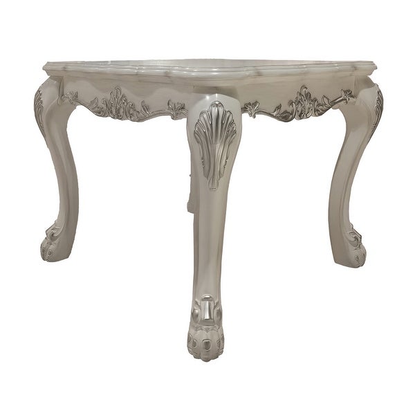 ACME Dresden End Table in Bone White