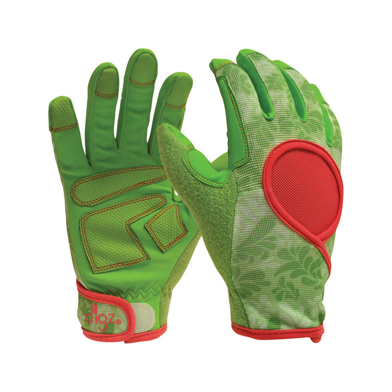 Digz Signature Women\u0027s Indoor/Outdoor Gardening Gloves Green M 1 pair