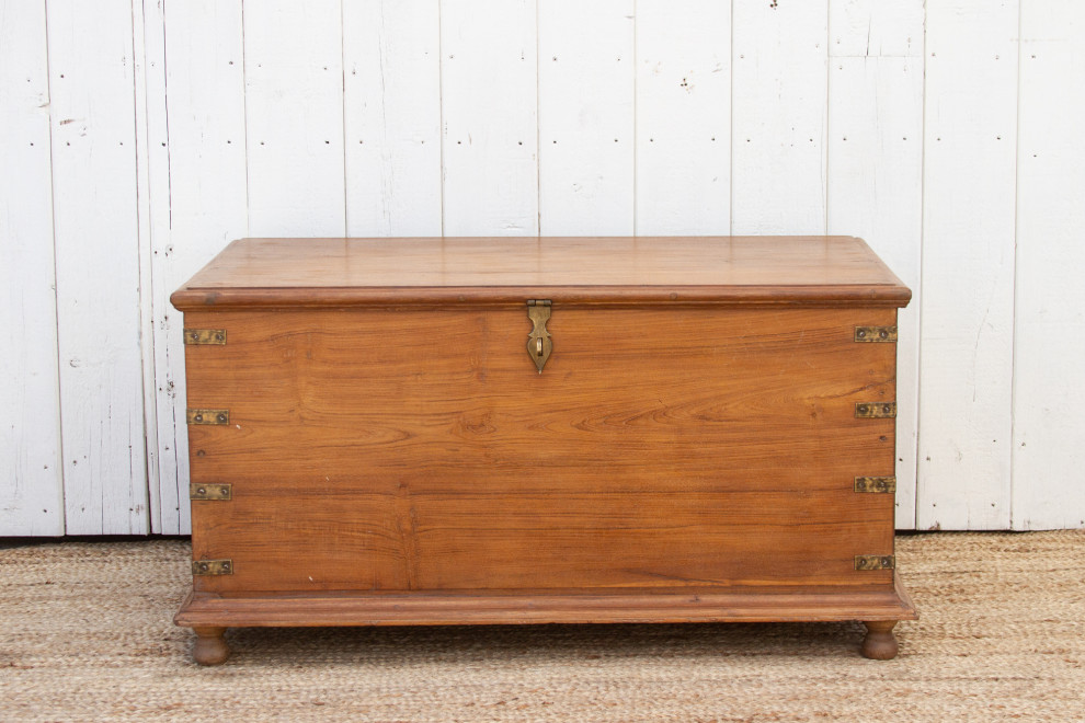 Large British Colonial Campaign Chest   Traditional   Accent Chests And Cabinets   by De cor  Houzz