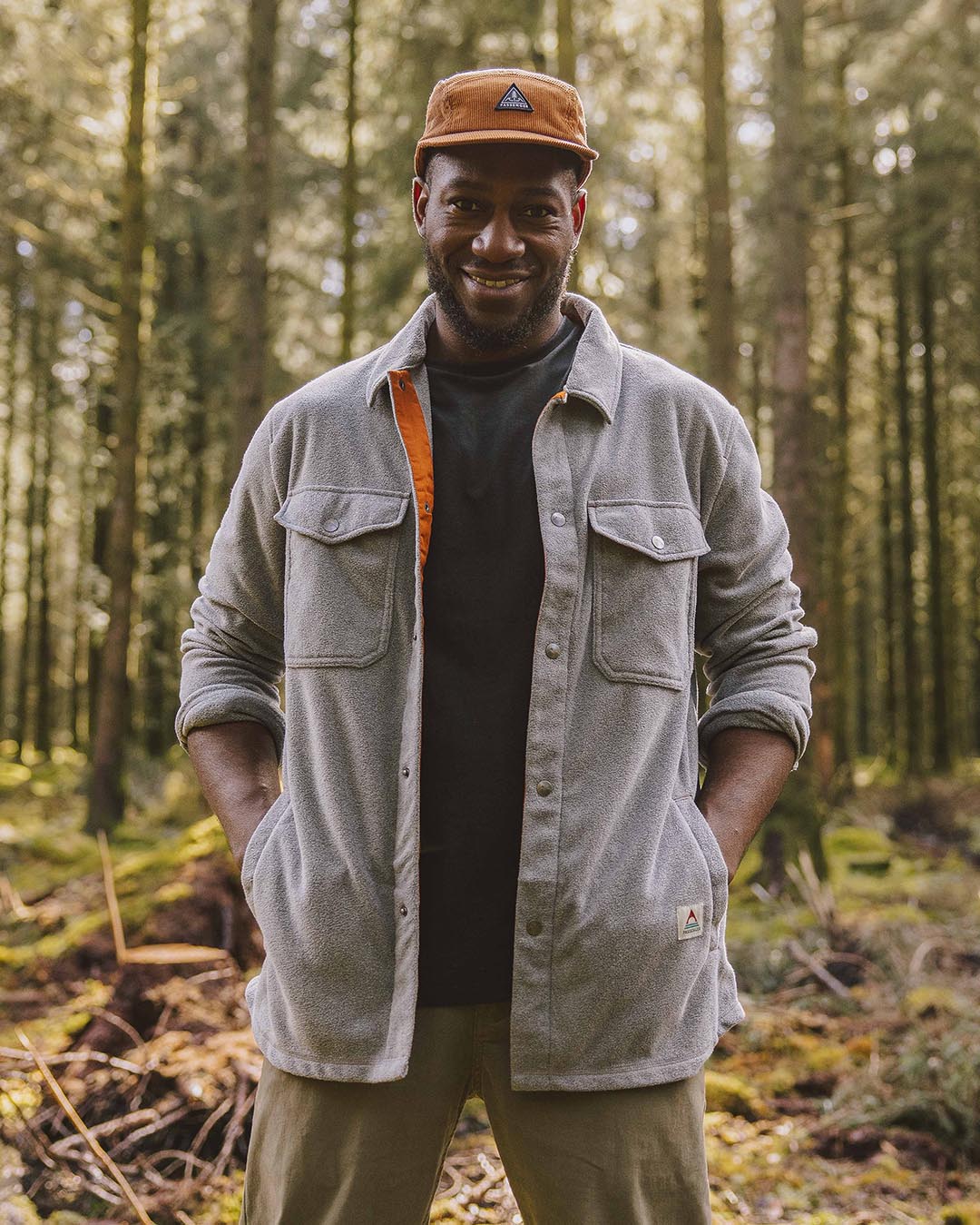 Maple Polar Fleece Shirt - Grey Marl