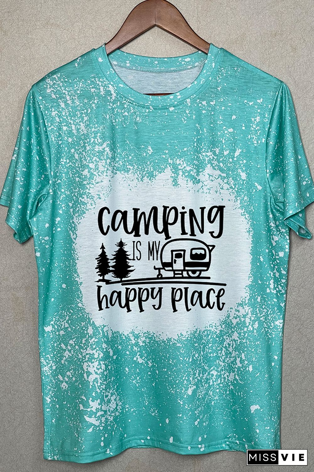 Camping Is My Happy Place Graphic Tee Wholesale