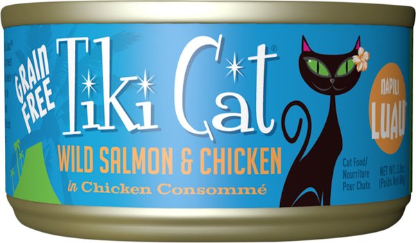 Tiki Cat Napili Luau Wild Salmon and Chicken in Chicken Consomme Grain-Free Canned Cat Food