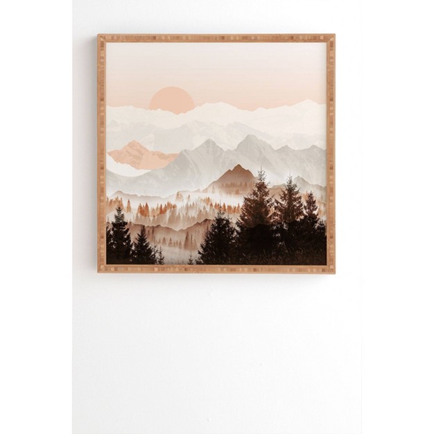 Iveta Abolina Cinnamon Peak Bamboo Framed Wall Art Deny Designs