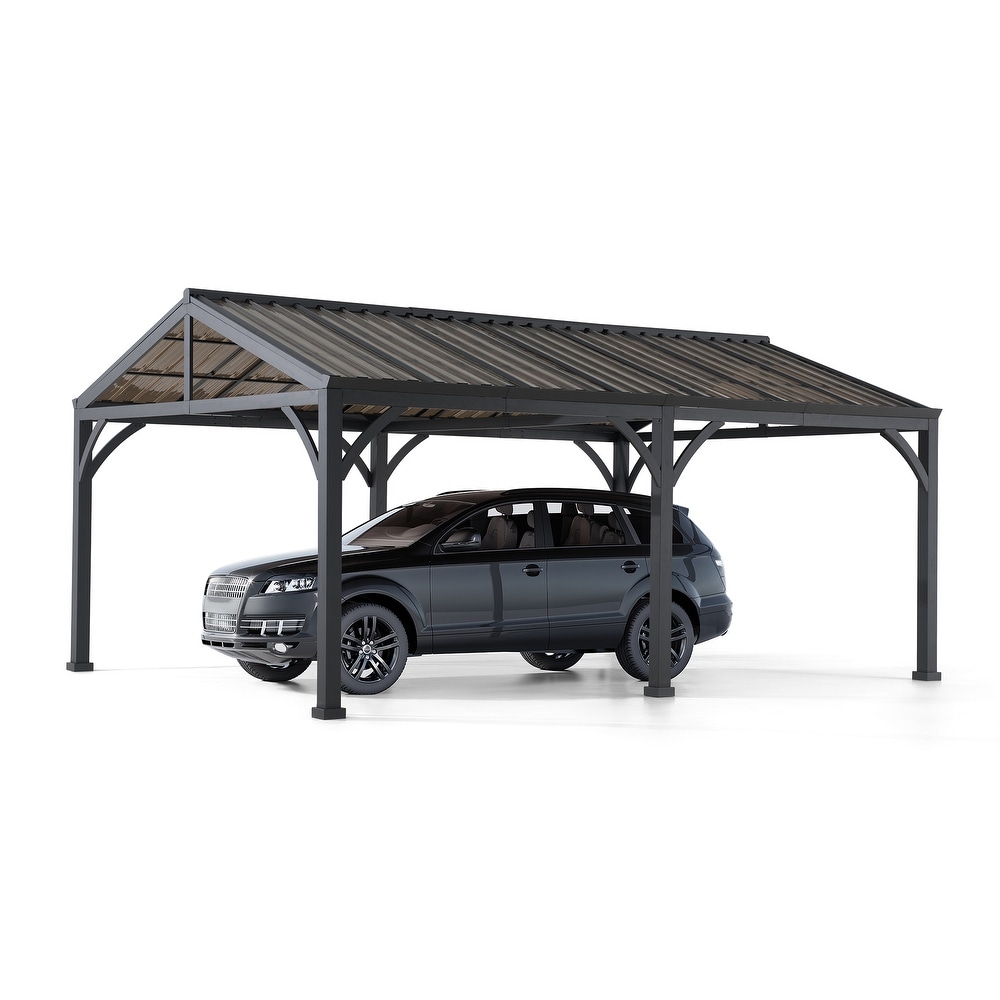 Sunjoy 20 ft. x 14 ft. Newville Carport