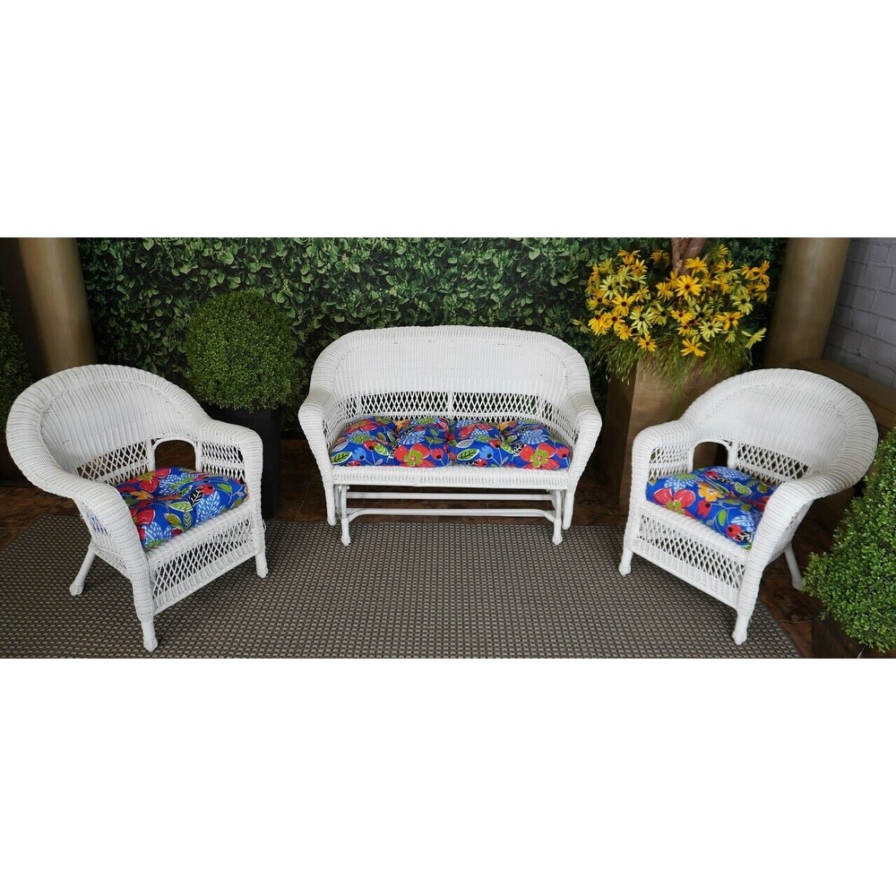 Outdoor Mariposa Colbalt 3 Piece Cushion Set   19x44